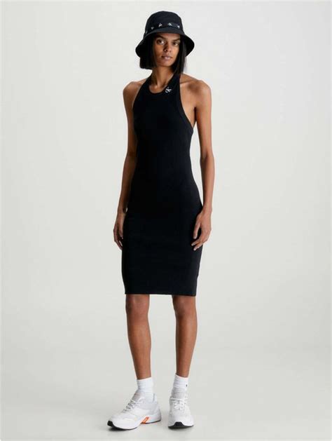 vestido negro calvin klein|vestido calvin klein mujer.